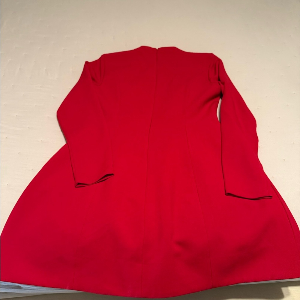 Bardot Red Long Sleeve Sheath Mini Dress - Picture 7 of 8